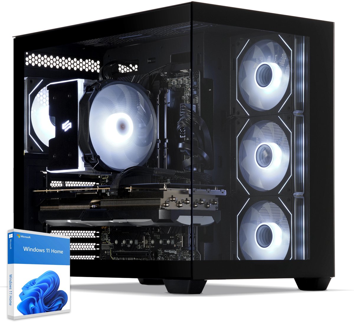 Sedatech Advanced Gaming PC Maxi Vision · AMD Ryzen 5 7600X3D 6x 4.1GHz · Geforce RTX4060Ti · 32Gb DDR5 · 2Tb SSD M.2 · Wi-fi · Bluetooth, USB 3.2 · Windows 11 · Desktop computer (4056763847563)