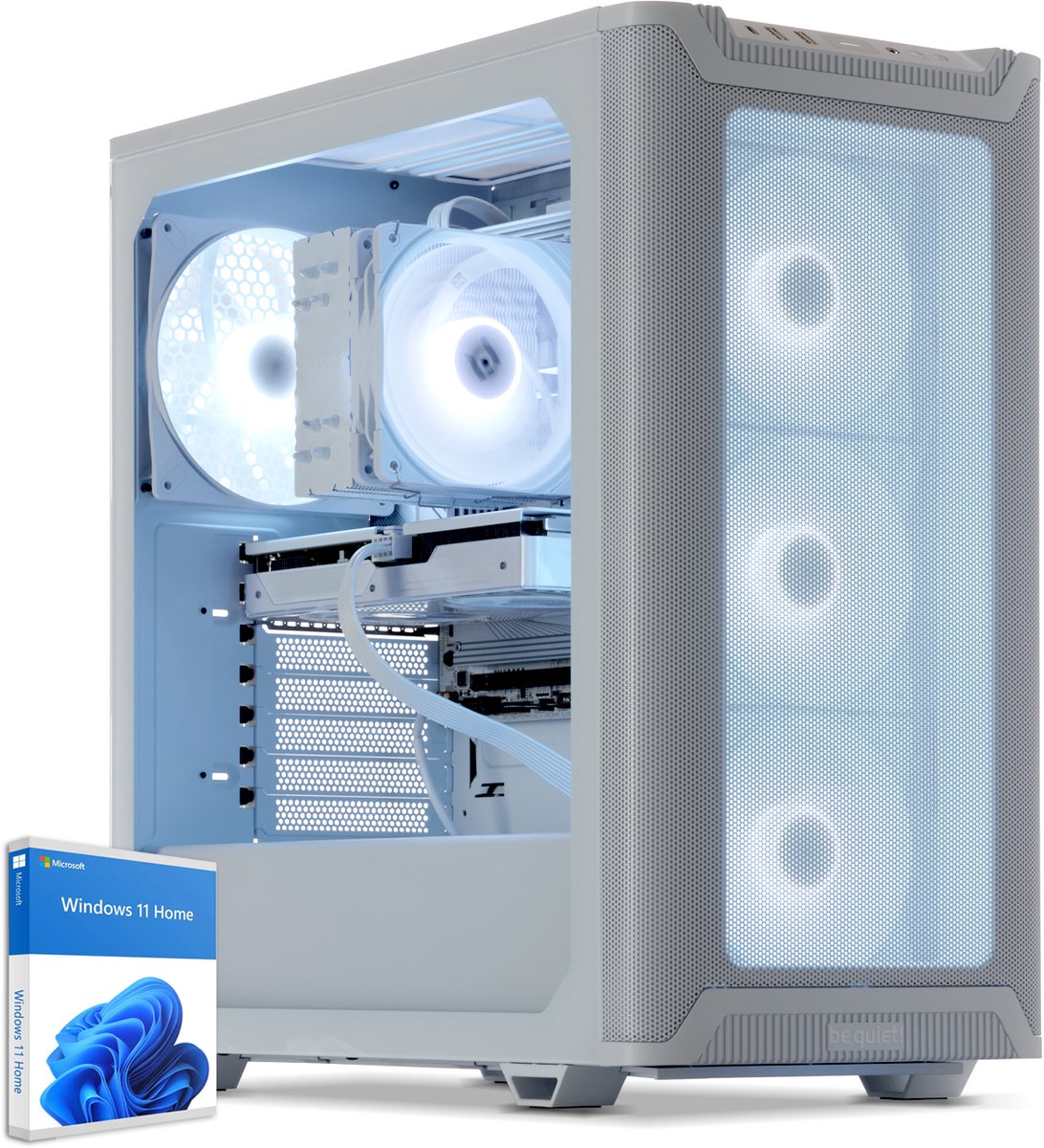 Sedatech Advanced Gaming PC Premium White Edition · AMD Ryzen 5 7600X3D 6x 4.1GHz · Geforce RTX5070 · 32Gb DDR5 · 2Tb SSD M.2 · Wi-fi · Bluetooth, USB C · Windows 11 · Desktop computer (4070226009718)