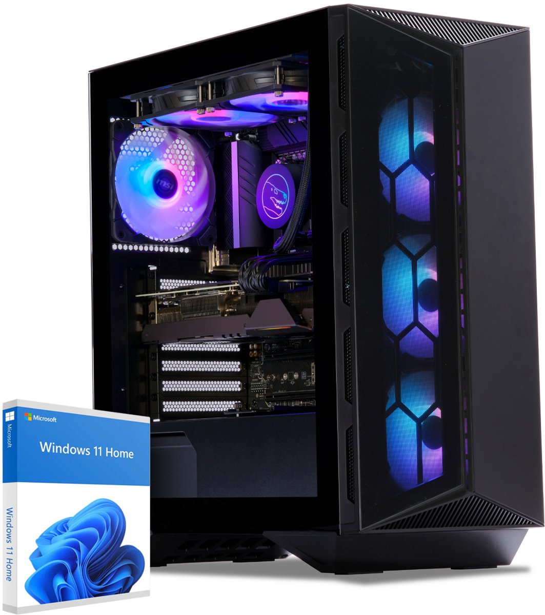 Sedatech Advanced Gaming PC Waterkoeling ATX Compact · AMD Ryzen 7 9700X 8x 3.8GHz · Geforce RTX4060 · 32Gb DDR5 · 2Tb SSD M.2 · Wi-fi · Bluetooth, USB 3.2 · Windows 11 · Desktop computer (4056763918539)