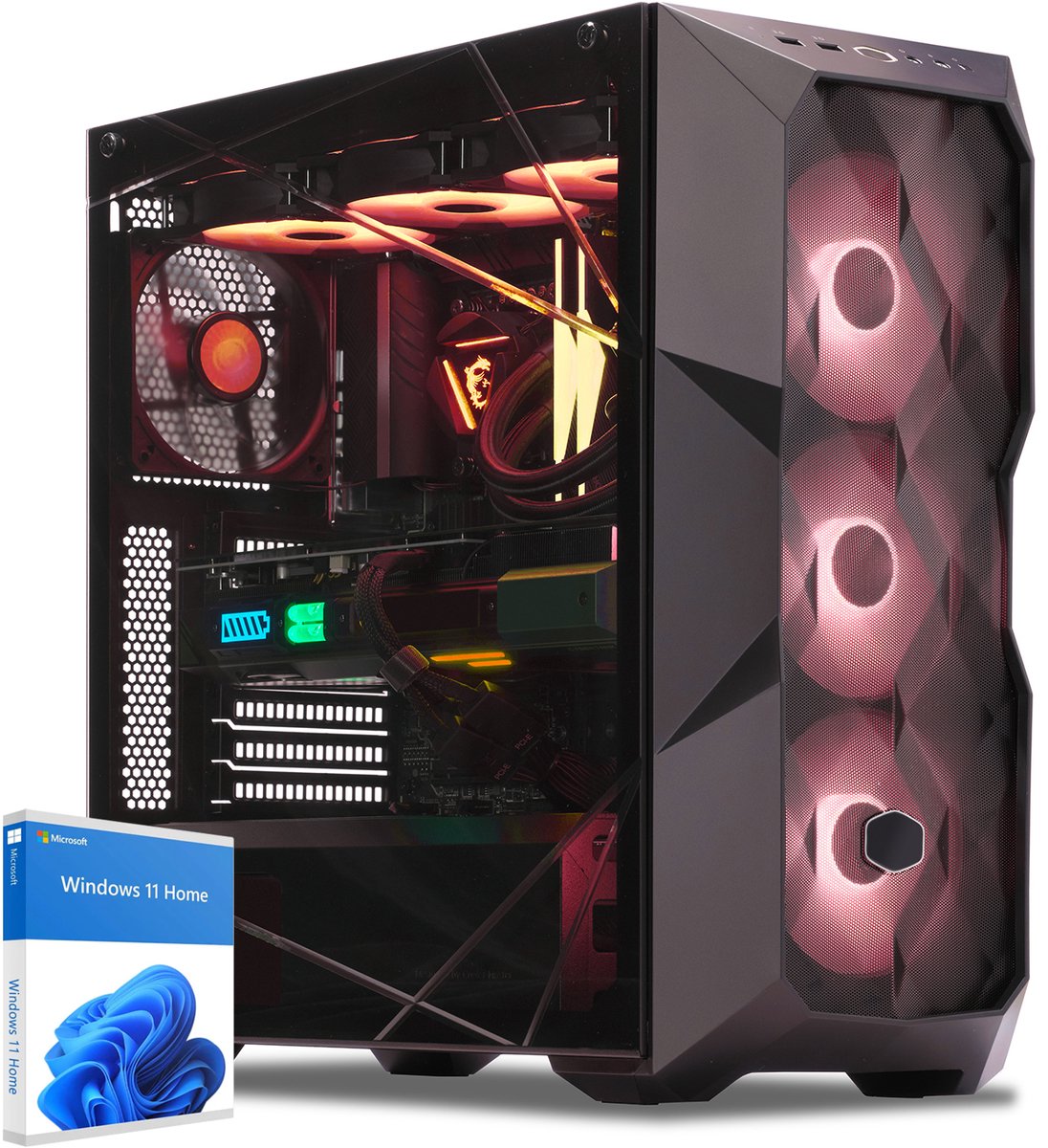 Sedatech Advanced Gaming PC Waterkoeling ATX Premium · AMD Ryzen 5 7500F 6x 3.7GHz · Geforce RTX5070 · 32Gb DDR5 · 2Tb SSD M.2 · Wi-fi · Bluetooth, USB 3.2 · Windows 11 · Desktop computer (4070226000975)