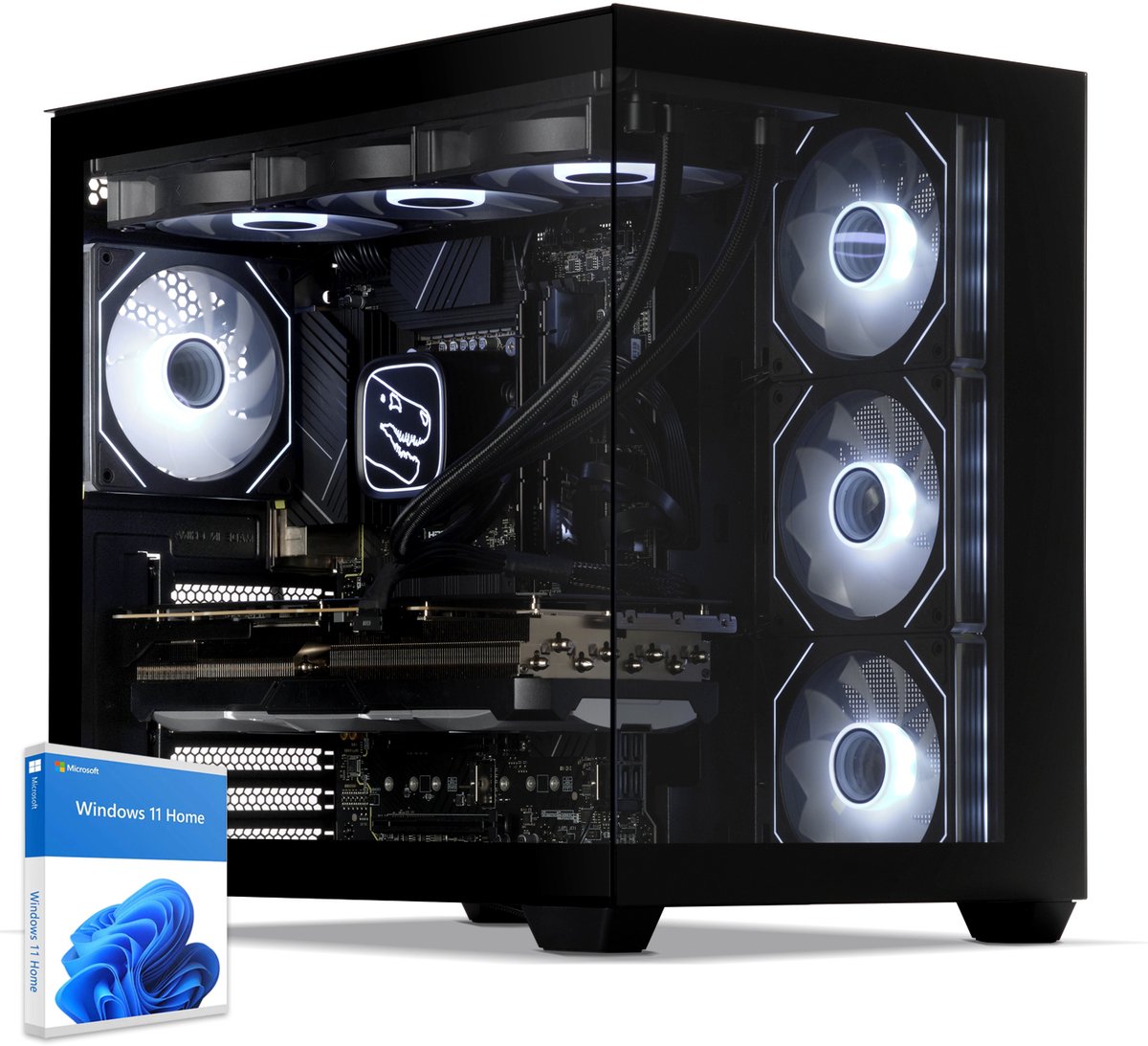 Sedatech Advanced Gaming PC Waterkoeling Maxi Vision · AMD Ryzen 7 9800X3D 8x 4.7GHz · Geforce RTX4060 · 32Gb DDR5 · 2Tb SSD M.2 · Wi-fi · Bluetooth, USB 3.2 · Windows 11 · Desktop computer (4056763847495)