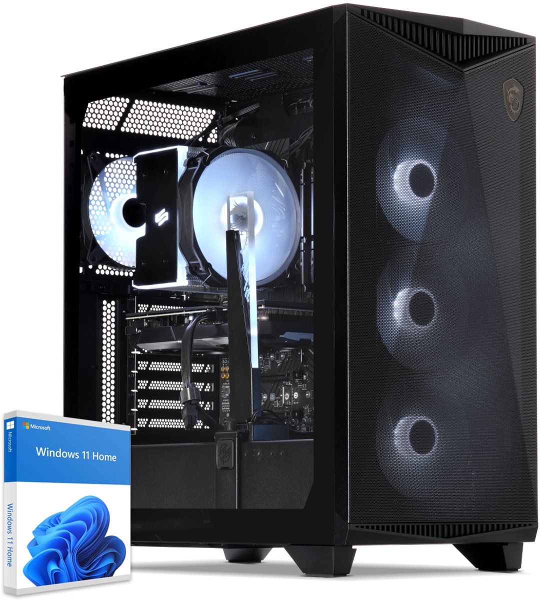 Sedatech Pro Gaming PC ATX ARGB · AMD Ryzen 7 5700X 8x 3.4GHz · Geforce RTX5070 · 32Gb RAM · 2Tb SSD M.2 · Wi-fi, USB 3.2 · Windows 11 · Desktop computer (4056763575855)