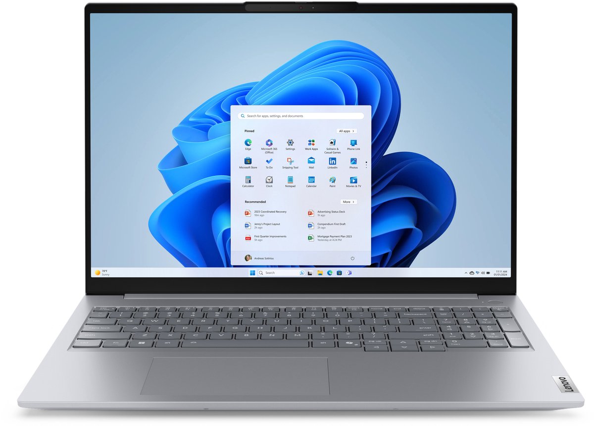 Lenovo ThinkBook 16 G8 IAL - Zakelijke laptop - 16 inch - Core Ultra 5 - 16GB/512GB (0198156298348)