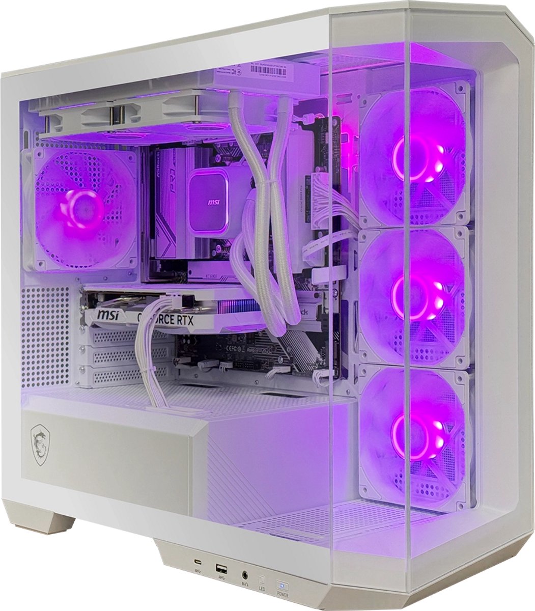 Xgaming Snow Raptor - AMD Ryzen 7 8700 - Nvidia GeForce RTX 5060 - 2TB NVME SSD - 32GB DDR5 (8721225543999)