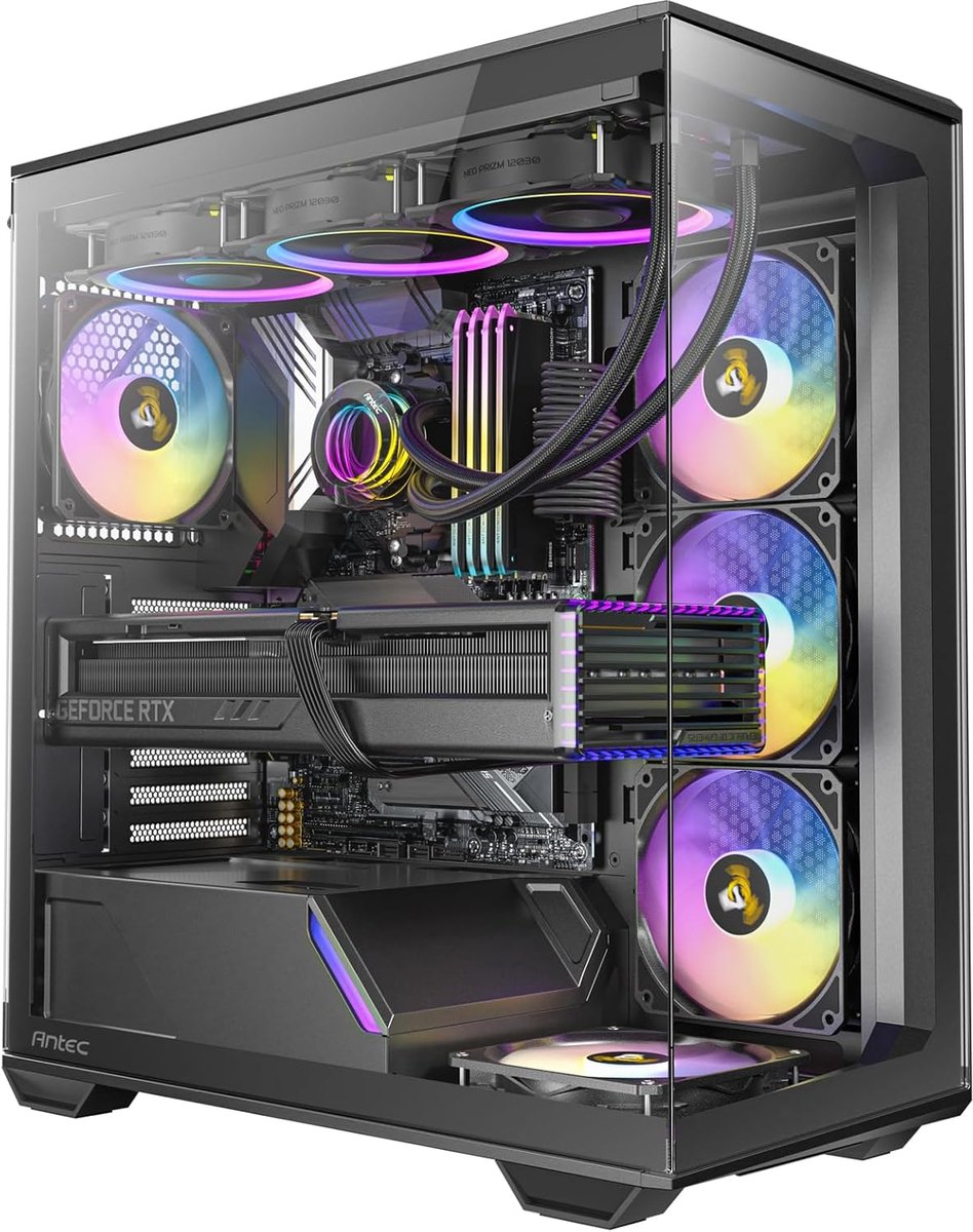 AMD Ryzen 7 8700 High-End Game PC Waterkoeling - RTX5070 12GB - 32GB DDR5 - 1TB SSD - WiFi 6E/Bluetooth 5.3/LAN 2.5Gbps - Gamer C3 Black RGB (8721297301831)