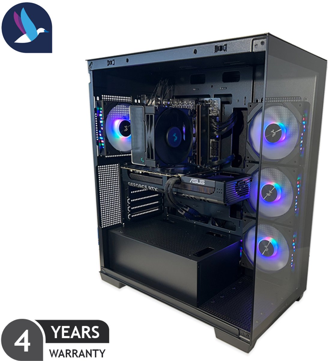 DeepCool II ARGB Gaming PC | Intel Core i9-12900KF | GeForce RTX 5070 - 12 GB GDDR7 | 32 GB DDR5 | 1 TB SSD - NVMe | WiFi | Bluetooth | Windows 11 Pro (8721447840173)
