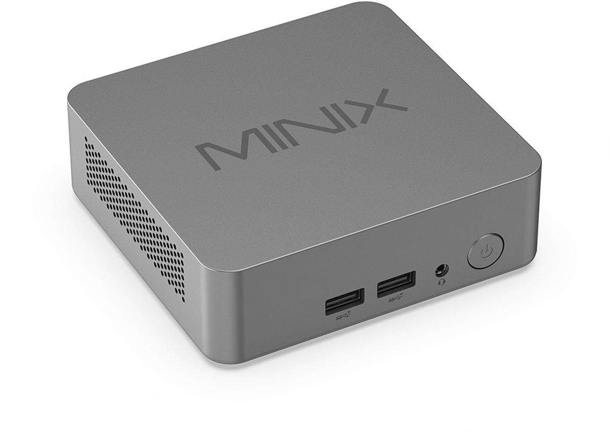 MINIX NUC 150 Intel N150 16 GB + 512 GB WiFi 6 mini-pc met driepinsstekker, zilver (4897016413117)