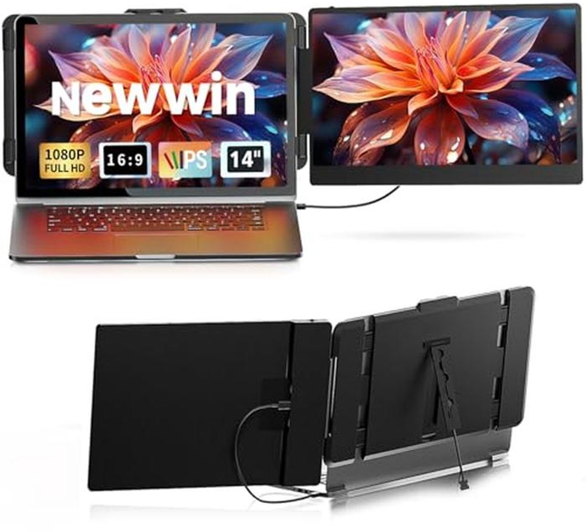 14 inch FHD 1080P IPS Laptop Monitor Extensie voor 13-17 inch Laptops (9101054907398)