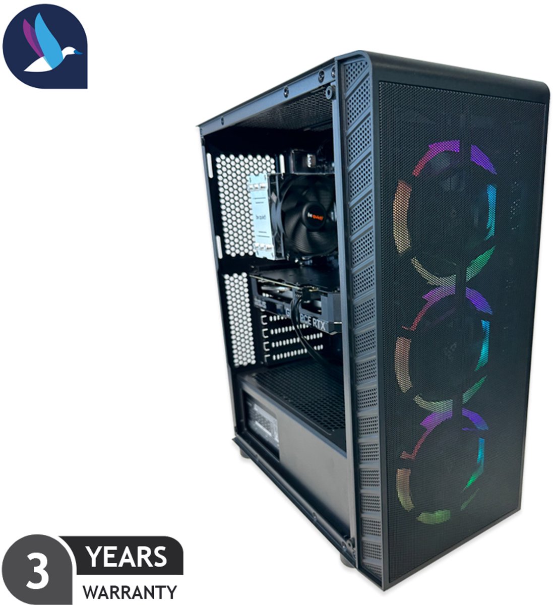 AZZA Prime ARGB Gaming PC | Intel Core i7 - 12700KF | GeForce RTX 5070 Ti - 16 GDDR7 | 32 GB DDR4 | 1 TB SSD - NVMe | Windows 11 Pro (8721447841170)