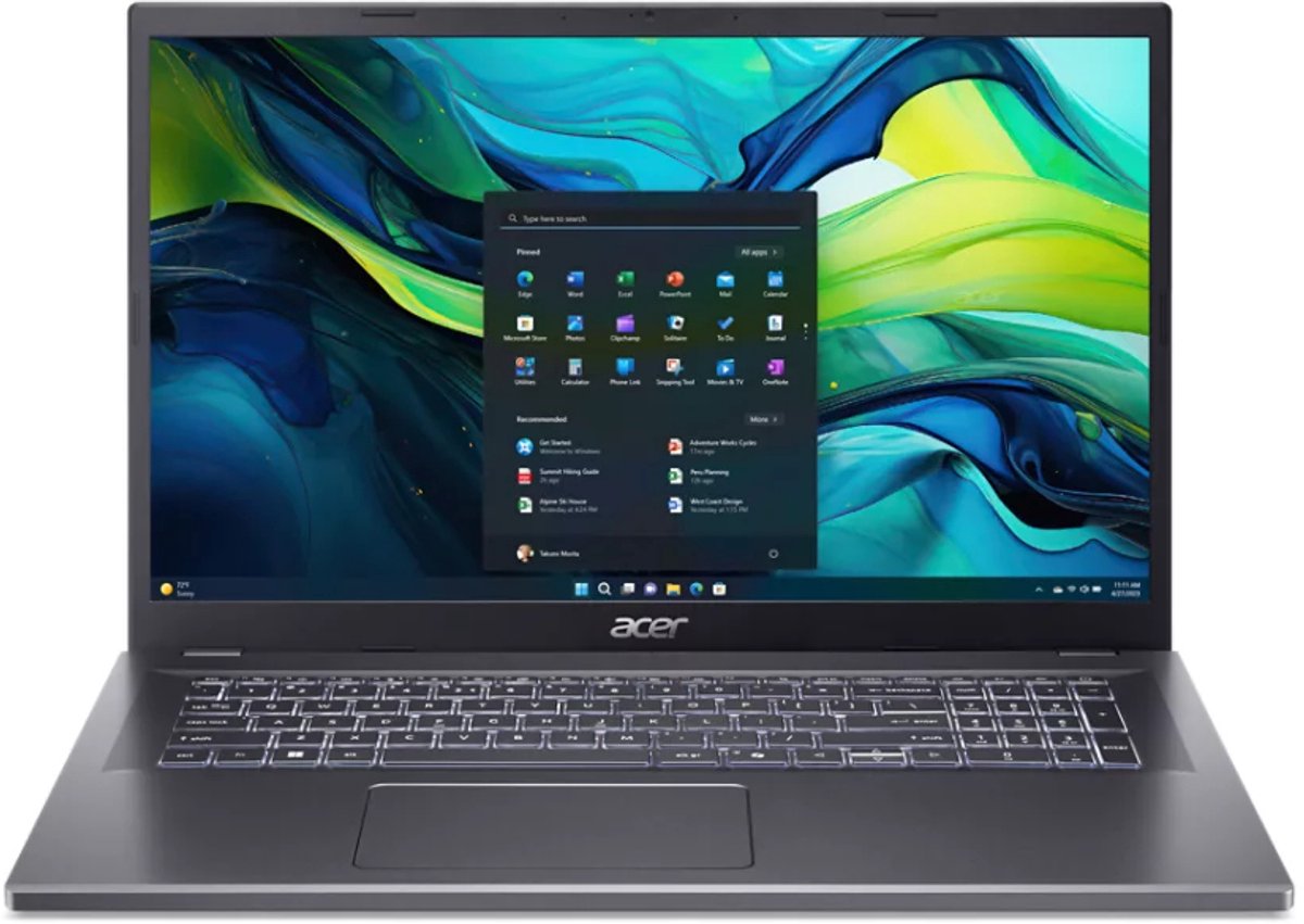 Acer Aspire 17 (A17-51M-51KF) - Int. (QWERTY) Keyboard (4711474667496)