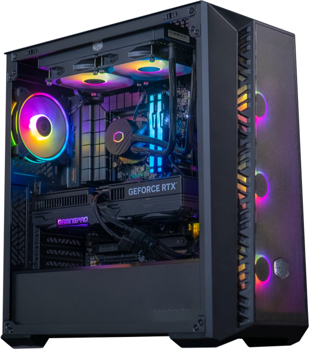 FlowUP Game PC 201 - Game PC- Intel I5 14600KF 14th Gen - NVIDIA RTX 5070 - 32GB DDR5 - 1 TB SSD - 4K Gaming - Desktop (5419980348319)