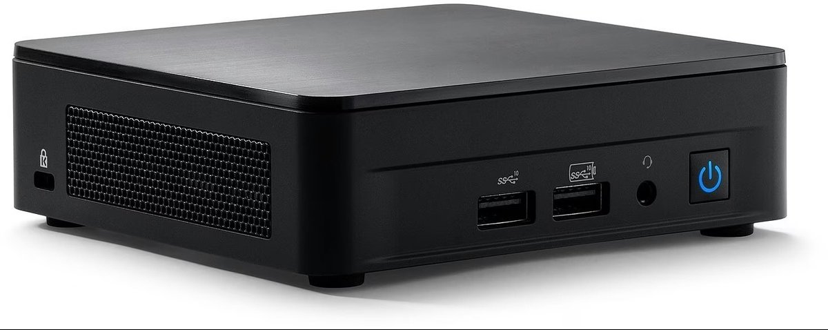 Intel NUC PRO i7 Mini PC/Computer inclusief RAM en SSD - 16GB/500GB - 1260P 1.5-4,7GHz - WIFI 6E|Bluetooth 5.3|LAN 2.5 Gbps - 2x HDMI/2x Thunderbolt - Powered By ASUS - Win11 PRO (8720937110376)