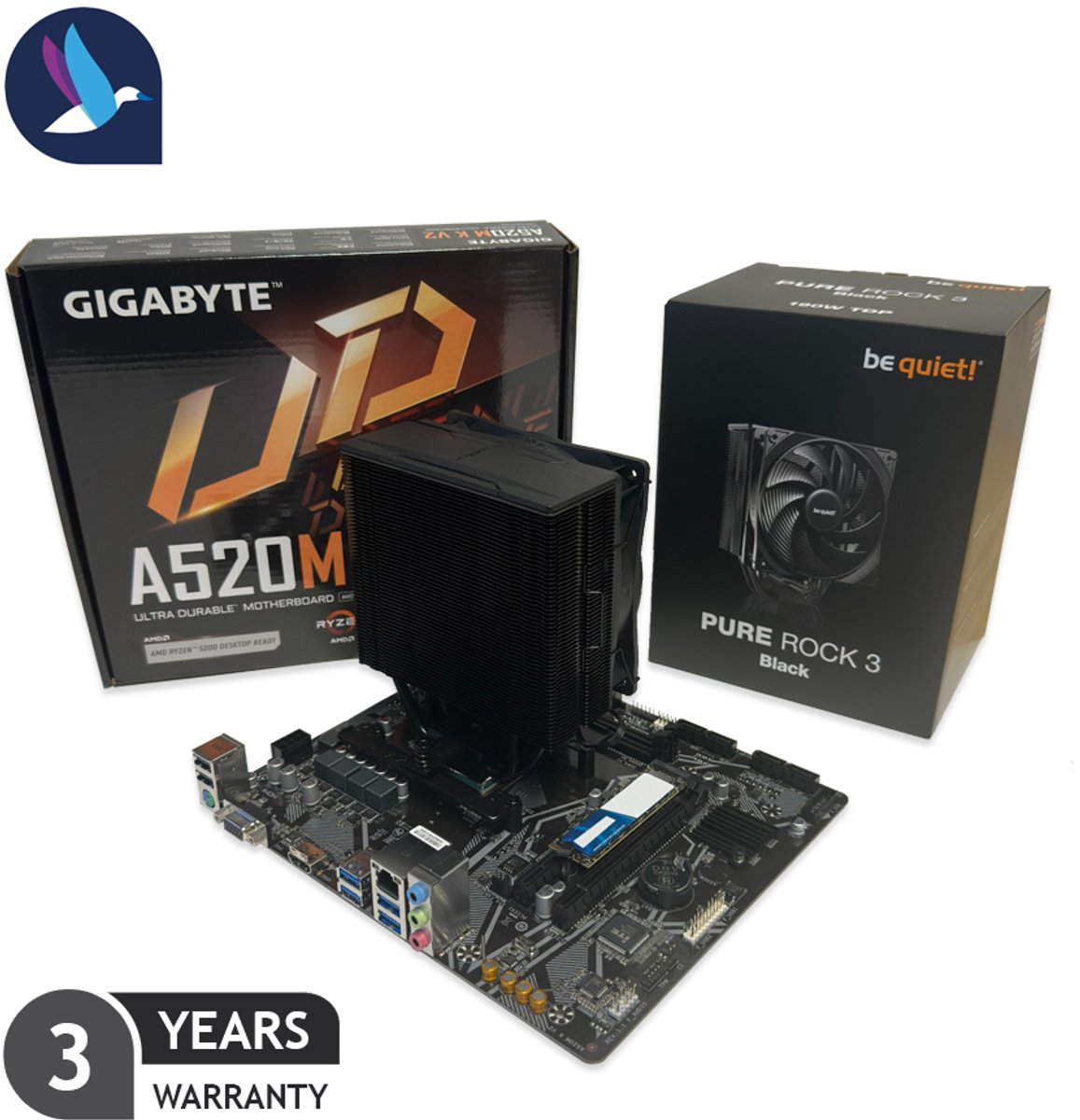 Kooiker AMD Upgrade-kit - Ryzen 7 / 5700G | Gigabyte A520M | 1 TB SSD - NVMe | Windows 11 Pro (8721447841194)