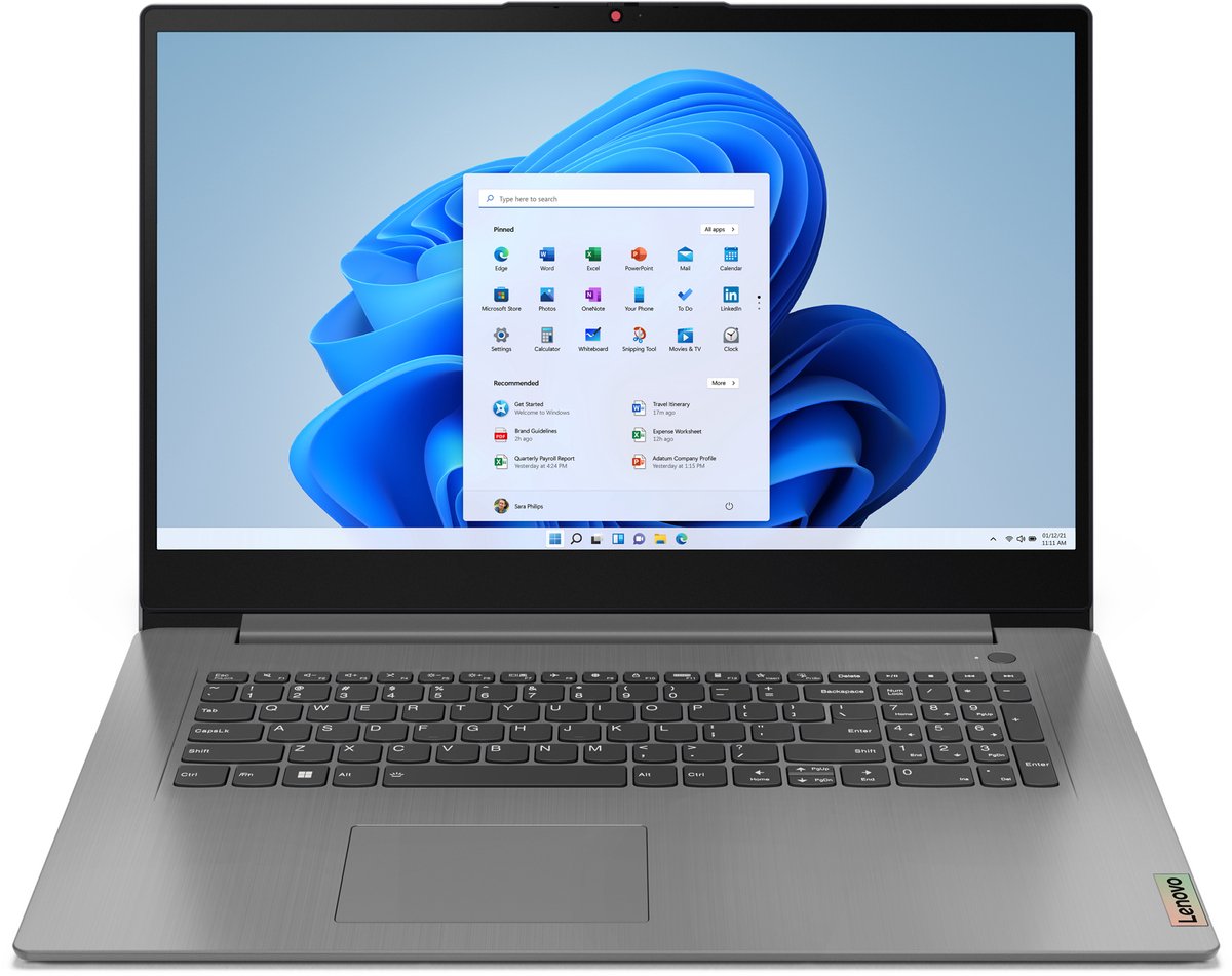 Lenovo IdeaPad 3 17IAU7 | 17.3'' F-HD IPS | Intel Core i5-1235U | 16GB | 512GB | W11 Professional (0198154331061)