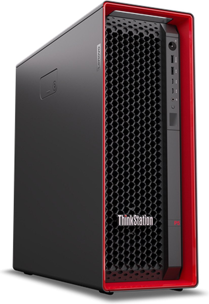 Lenovo ThinkStation P5 Intel® Xeon® W w3-2425 32 GB DDR5-SDRAM 1 TB SSD Windows 11 Pro for Workstations Tower Workstation Zwart, Rood (0196804821832)