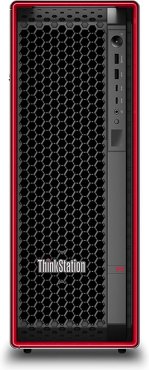 Lenovo ThinkStation P5 Intel® Xeon® W w3-2435 32 GB DDR5-SDRAM 1 TB SSD Windows 11 Pro for Workstations Tower Workstation Zwart, Rood (0196804823607)