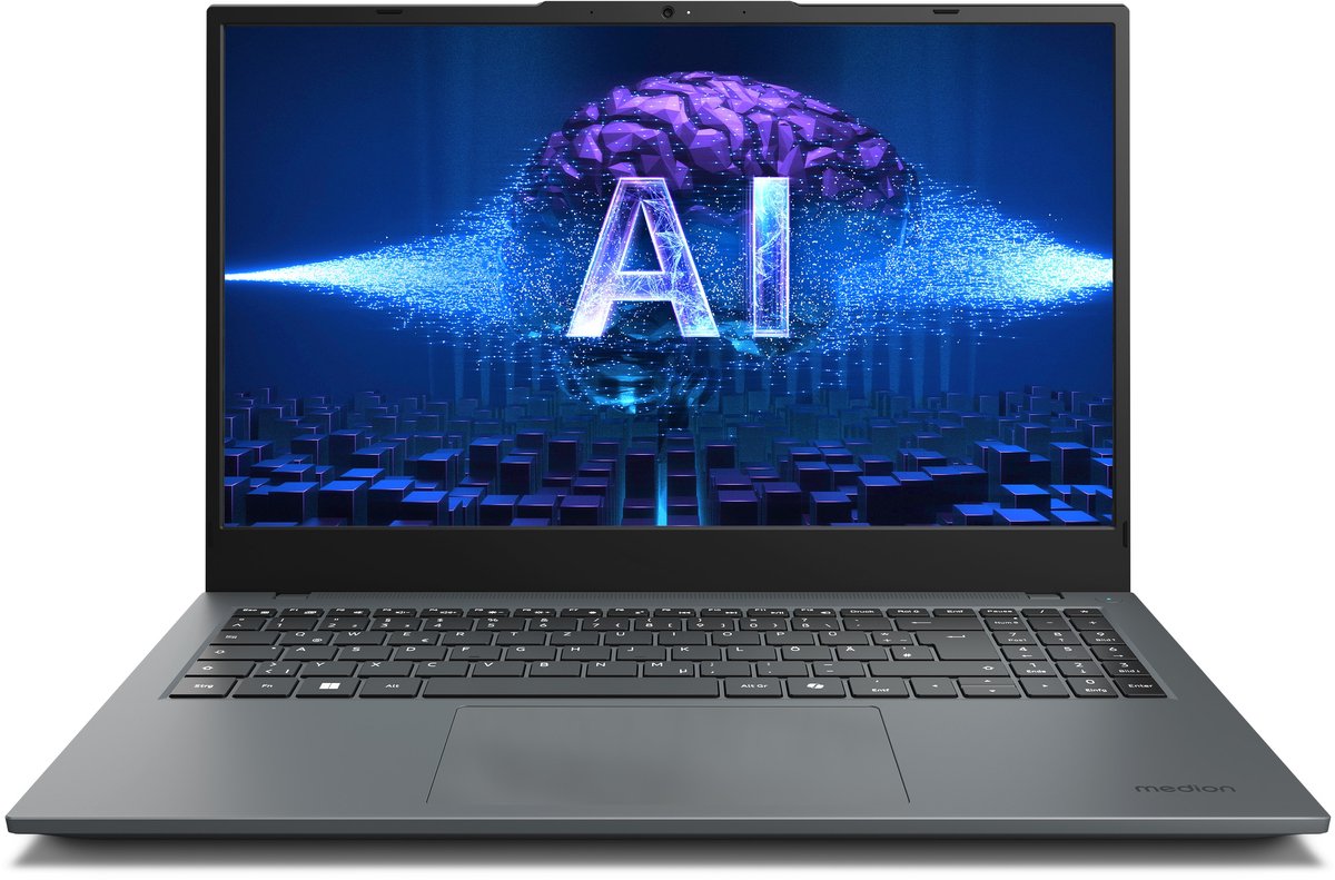 MEDION E15443 AI-aangedreven LAPTOP, Intel® Core™ Ultra 5 125H, Windows 11 Home, 39,6 cm (15,6'') FHD beeldscherm, 1 TB SSD, 16 GB RAM BE (4061275243567)
