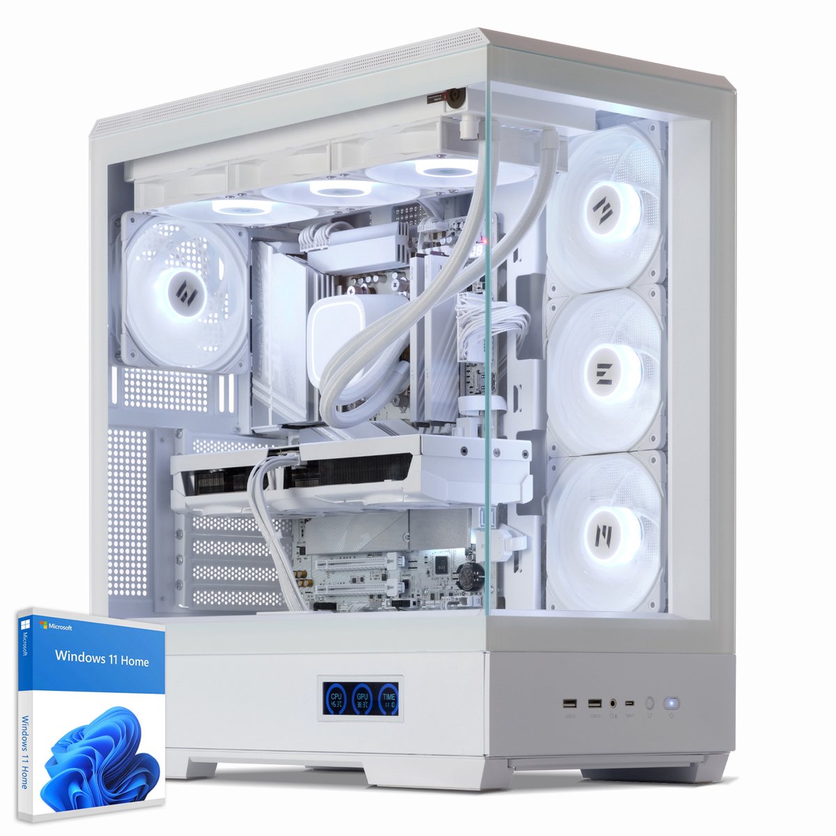 Sedatech Advanced Gaming PC Waterkoeling XL White Edition · AMD Ryzen 9 7900X 12x 4.7GHz · Geforce RTX5080 · 64Gb DDR5 · 2Tb SSD M.2 · WiFi · Bluetooth, USB C 4.0 · Windows 11 · Desktop computer (4070226025220)