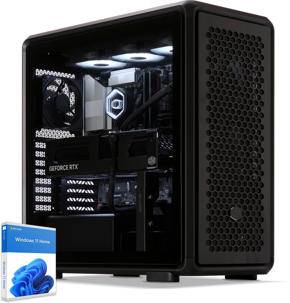 Sedatech Pro Gaming PC Waterkoeling Premium Modular · Intel Core Ultra 7 265KF 20x 3.9GHz · Geforce RTX5080 · 32Gb DDR5 · 2Tb SSD M.2 · WiFi · Bluetooth, USB C 4.0 · Windows 11 · Desktop computer (4070226046164)