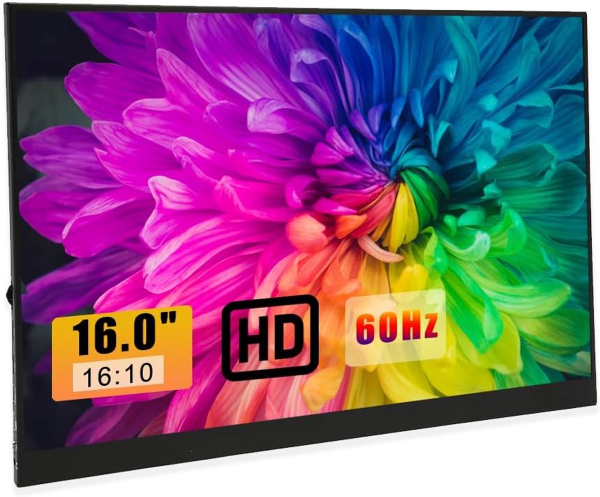 16 Inch Draagbare Touchscreen Monitor 1920x1200 HD 60Hz - HDMI & Type-C voor PC, Laptop, Smartphone, Switch (9101066382299)