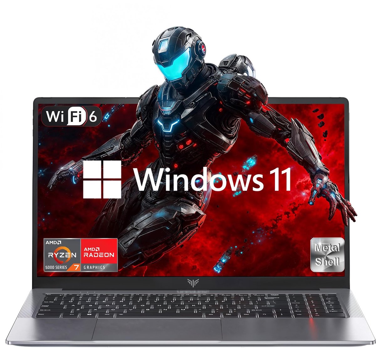 2025 AMD laptop, 16. 1-inch Laptop met AMD Ryzen 7 5000 Serie (8C/16T, tot 4.3GHz), 16GB RAM 512GB NVMe SSD Windows 11 Laptop,Radeon RX Vega 8 graphics, WiFi 6 (8581680595113)