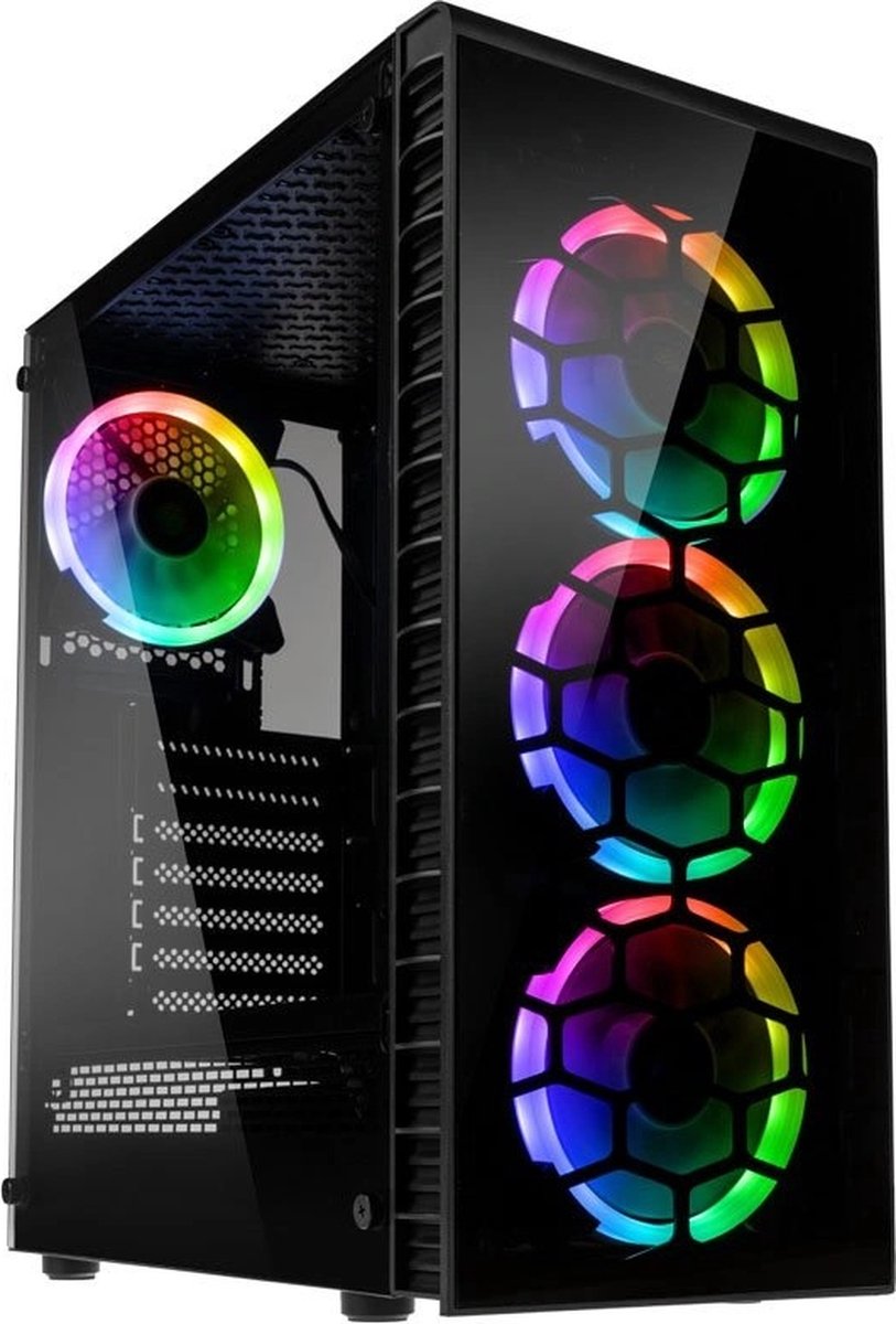 6-Core Allround Game PC - Ryzen 5 5500 - GeForce RTX 3050 8GB - 16GB RAM - 500GB SSD - 2TB HDD - WIN11 PRO - WIFI - BLACK (8720153600095)