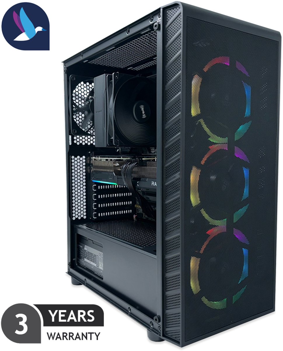 AZZA Prime ARGB Gaming PC | Intel Core Ultra 7 - 265KF | GeForce RTX 5070 Ti - 16 GDDR7 | 32 GB DDR5 | 1 TB SSD - NVMe | Windows 11 Pro (8721447841309)