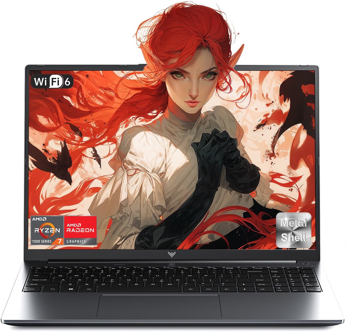 Acemagic S16 Gaming Laptop - 16 inch Full HD - 16 GB RAM - 512 GB SSD - AMD Ryzen™ 7 7735HS - Tot 4,75 GHz - WiFi 6 - Windows 11 Pro Notebook - UHD Graphics - Grijs (8581702787762)