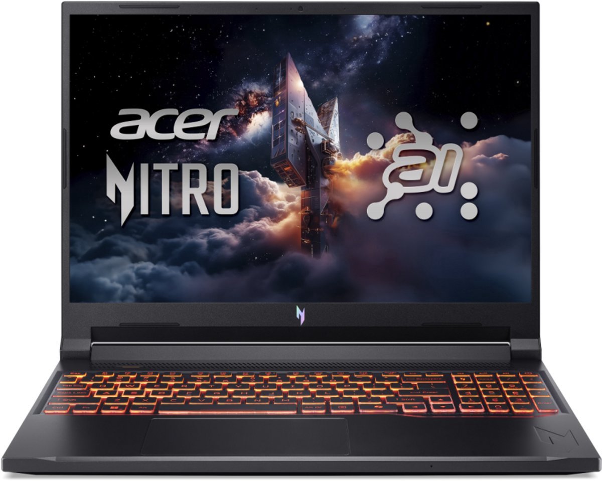 Acer Nitro V 16 AI ANV16-42-R7EB - CoPilot+ PC - Gaming Laptop - 16 inch 180Hz - Ryzen 7 - 32GB - 1TB SSD - RTX 5070 (4711474684844)