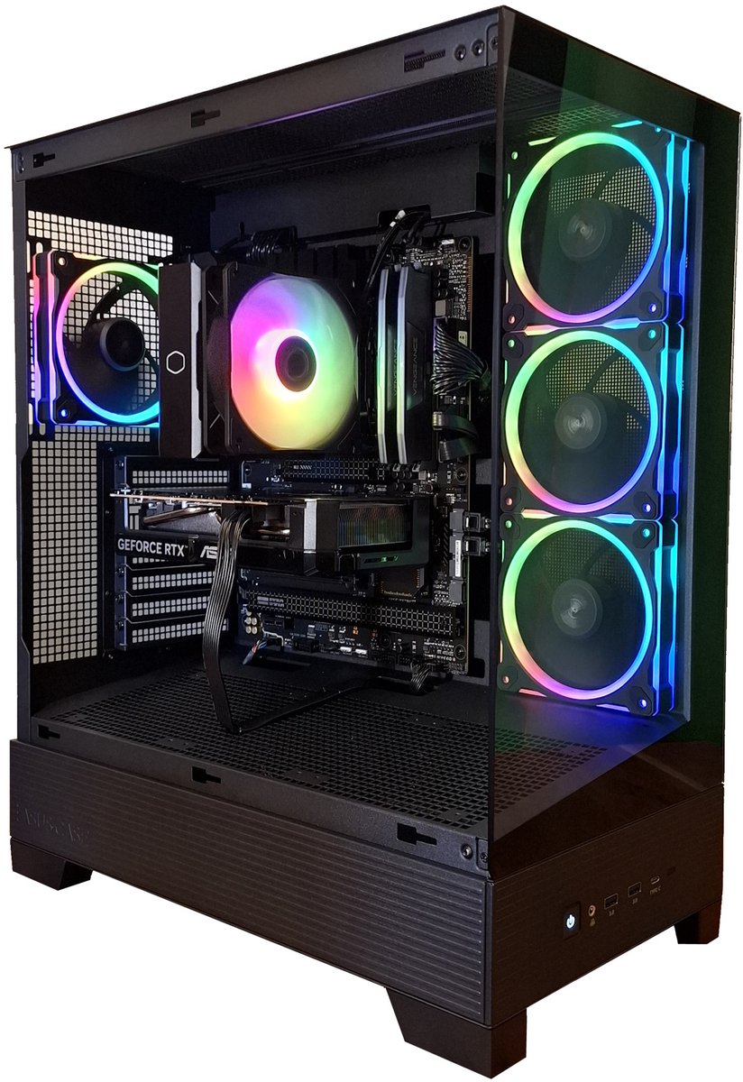 Azerty Gaming Essential Powered by ASUS - Ryzen 5 7500F - ASUS GeForce RTX 5060 Ti 8G - 32 GB DDR5 - 1 TB Kingston ssd - Windows 11 Home (8721046102818)