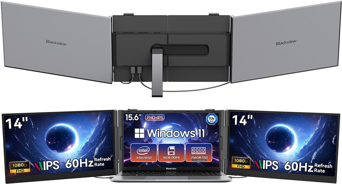 Blackview AceBook 6 Laptop 15,6 inch Full HD - 16 GB RAM - 256 GB + DCM6 14