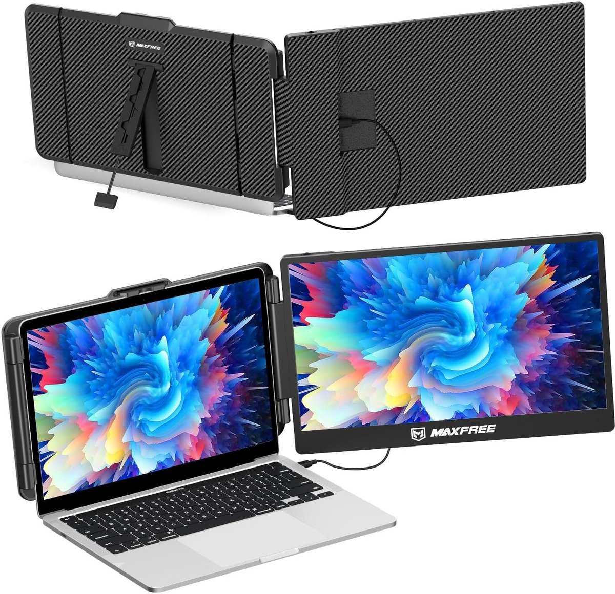 Draagbare Dubbel Scherm Laptop Monitor Extender 14 inch 1080P FHD Plug & Play (9101053347133)