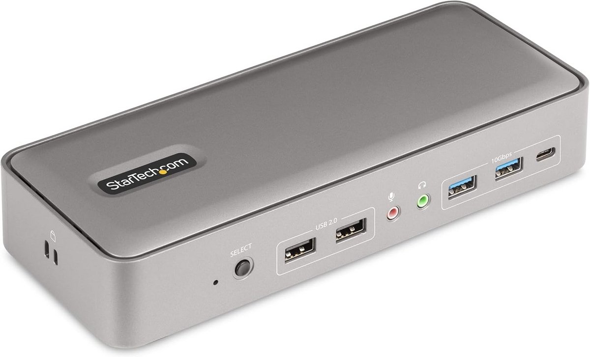 Dual Monitor USB-C KVM Docking Station voor Laptops - 4K 60Hz Display, 5-Poorts USB Hub (9101069557939)