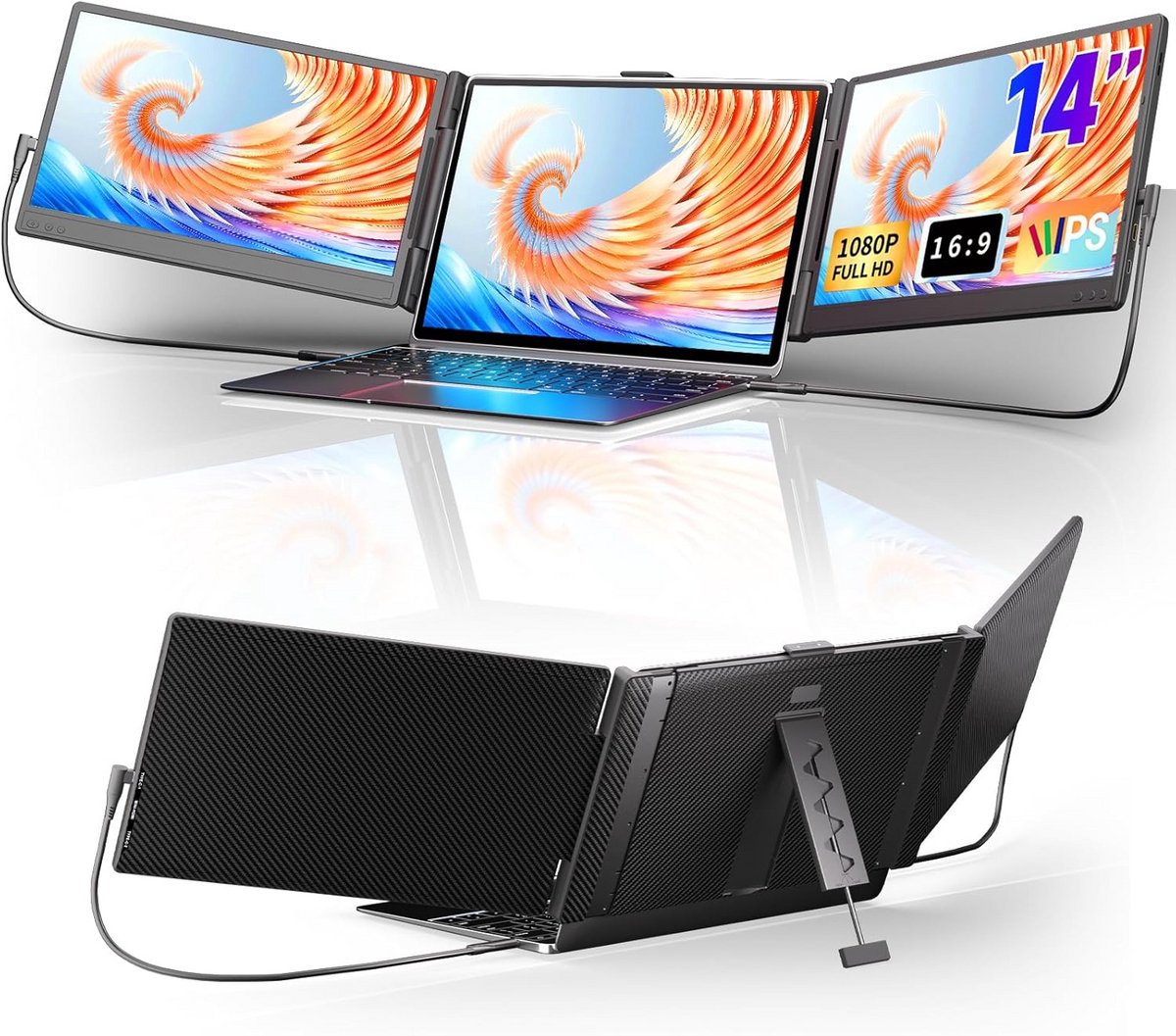 Dual-Screen Laptop Monitor 14 inch FHD 1080P (9101069183220)