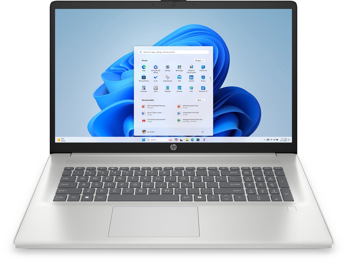 HP Laptop 17-cp2415nd AMD Ryzen™ 3 7320U 43,9 cm (17.3