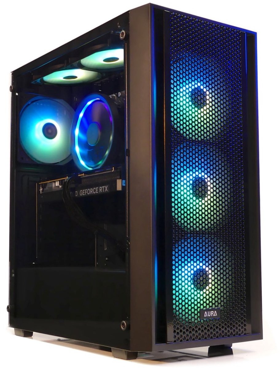 Intel i5 6-Core Allround RGB MESH Game PC (Minecraft, Roblox en Fortnite op hoge settings) met GeForce RTX 3050 Videokaart|16GB RAM|500GB SSD|i5-12400|WIFI en Bluetooth|Windows 11 PRO (8720937102838)