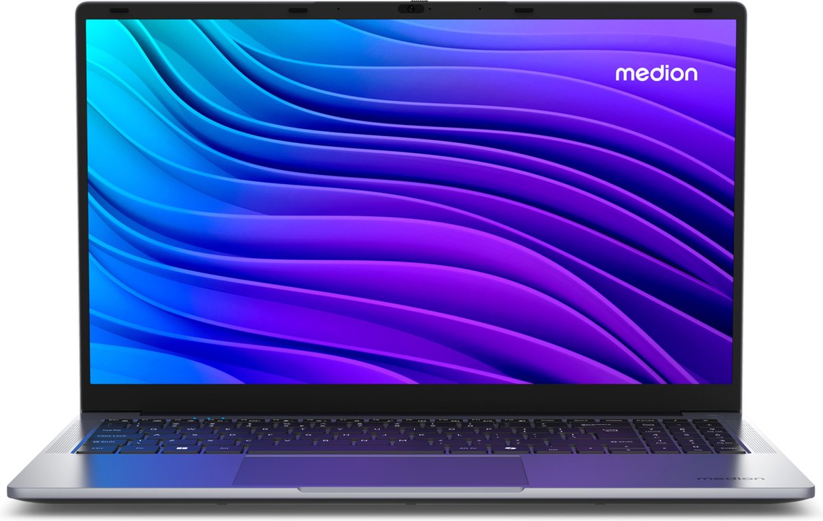 MEDION E15223 Laptop, Intel® processor N100, Windows 11 Home (S-modus), 39,6 cm (15,6'') FHD-beeldscherm, 128 GB SSD, 4 GB RAM (4061275235531)