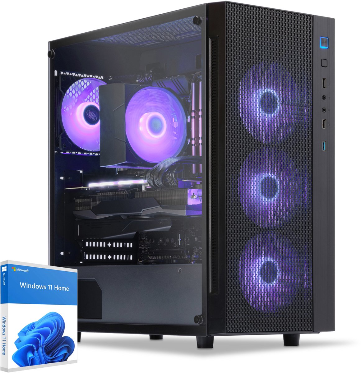 Sedatech Advanced Gaming PC ATX · AMD Ryzen 7 9700X 8x 3.8GHz · Geforce RTX4060 · 32Gb DDR5 · 2Tb SSD M.2 · WiFi · Bluetooth, USB C · Windows 11 · Desktop computer (4056763918072)