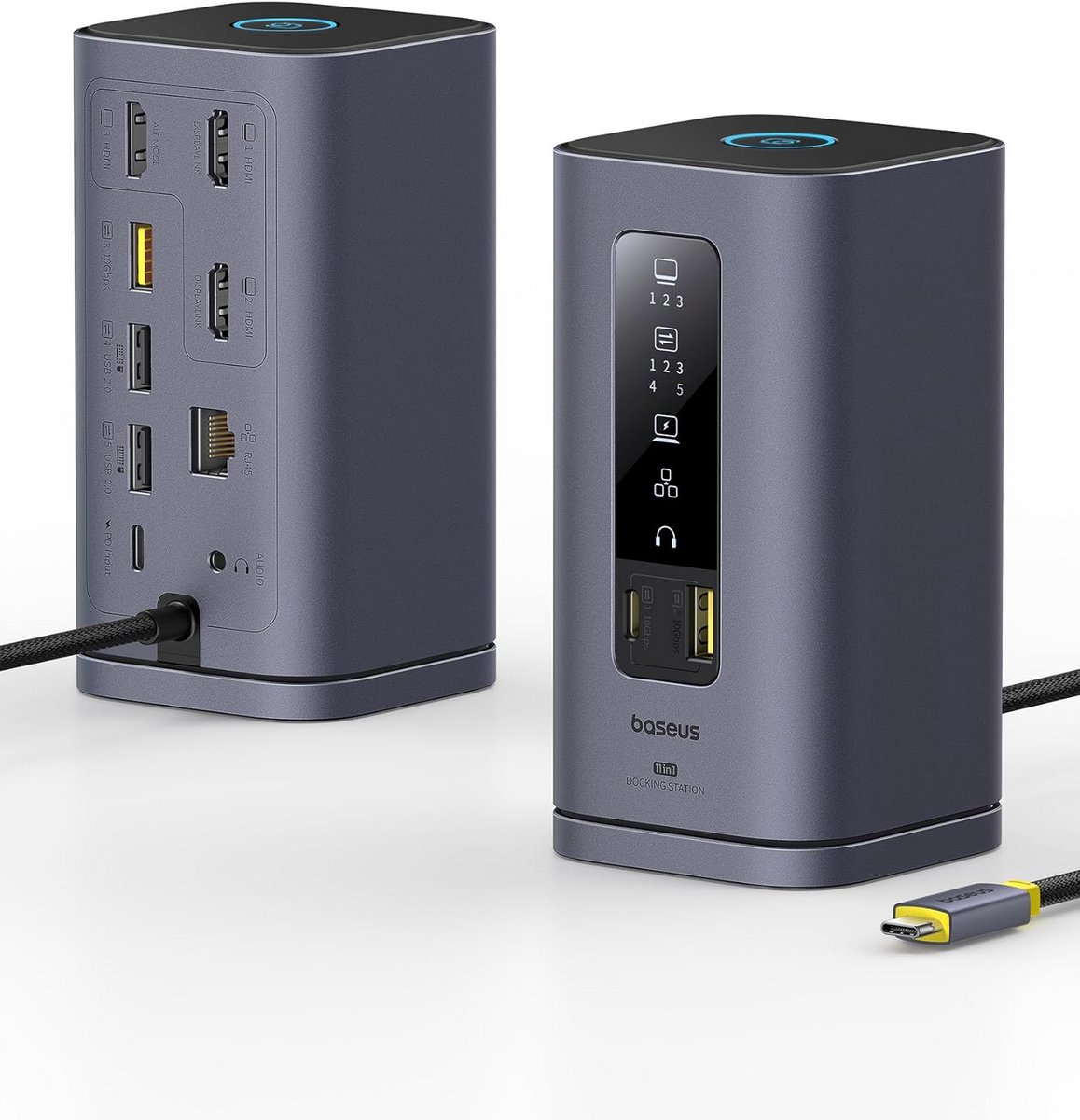 USB C Dockingstation met 3 Monitoren Ondersteuning, Krachtig Uitbreidingsstation voor Laptops (9101053257029)