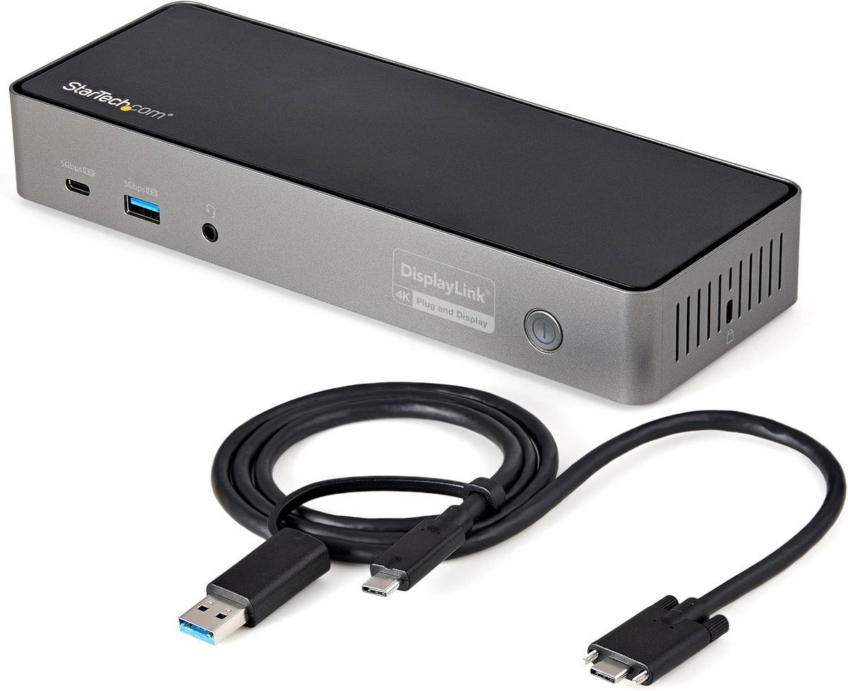 USB-C & USB-A Docking Station voor Drie Monitoren - 4K 60Hz DP & HDMI met 85W Power Delivery en Gigabit Ethernet (9101023113720)