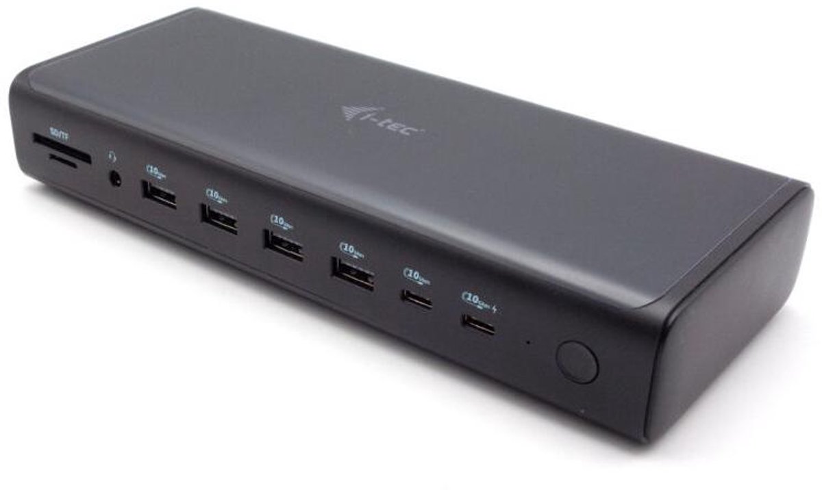 i-tec CA6MONITORDOCKPDIT laptop dock & poortreplicator Bedraad USB 3.2 Gen 1 (3.1 Gen 1) Type-C Zwart (8595611706943)