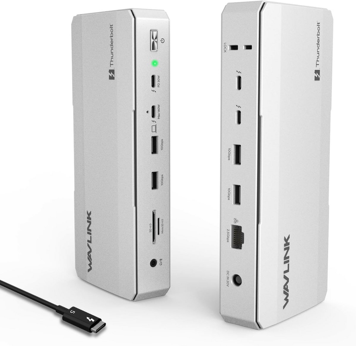 12-in-1 Thunderbolt 5 Dockingstation met 140W Power Delivery en Triple 4K/Dual 8K Ondersteuning (9101095820854)