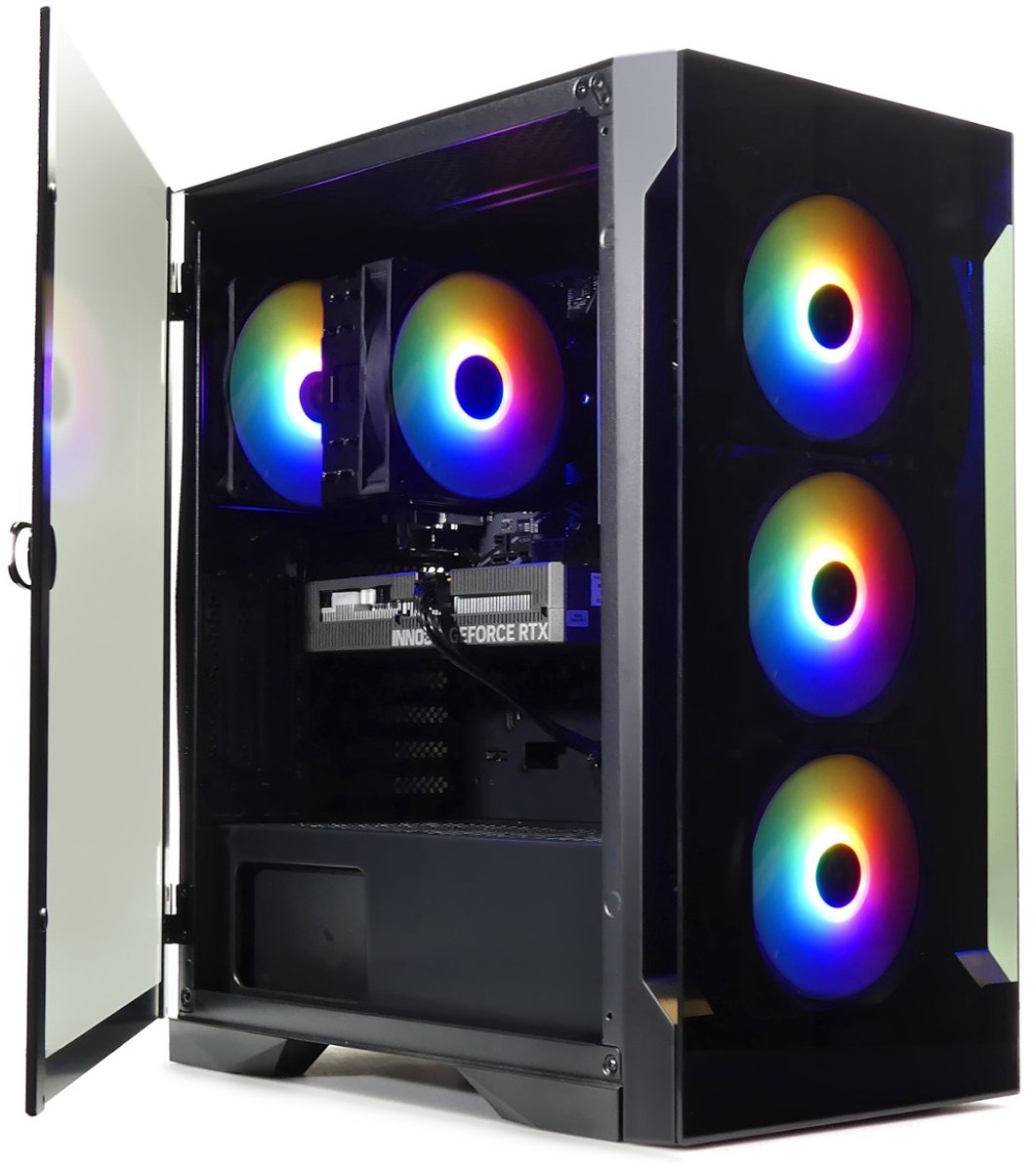 AMD Ryzen 5 7500X3D High-End Game PC - Radeon RX 9060 XT 16GB - 32GB DDR5 RAM - 1TB SSD - Met Magneetdeur - WiFi 6 / Bluetooth 5.4 - Windows 11 PRO - ELITE E2 (8720937110789)