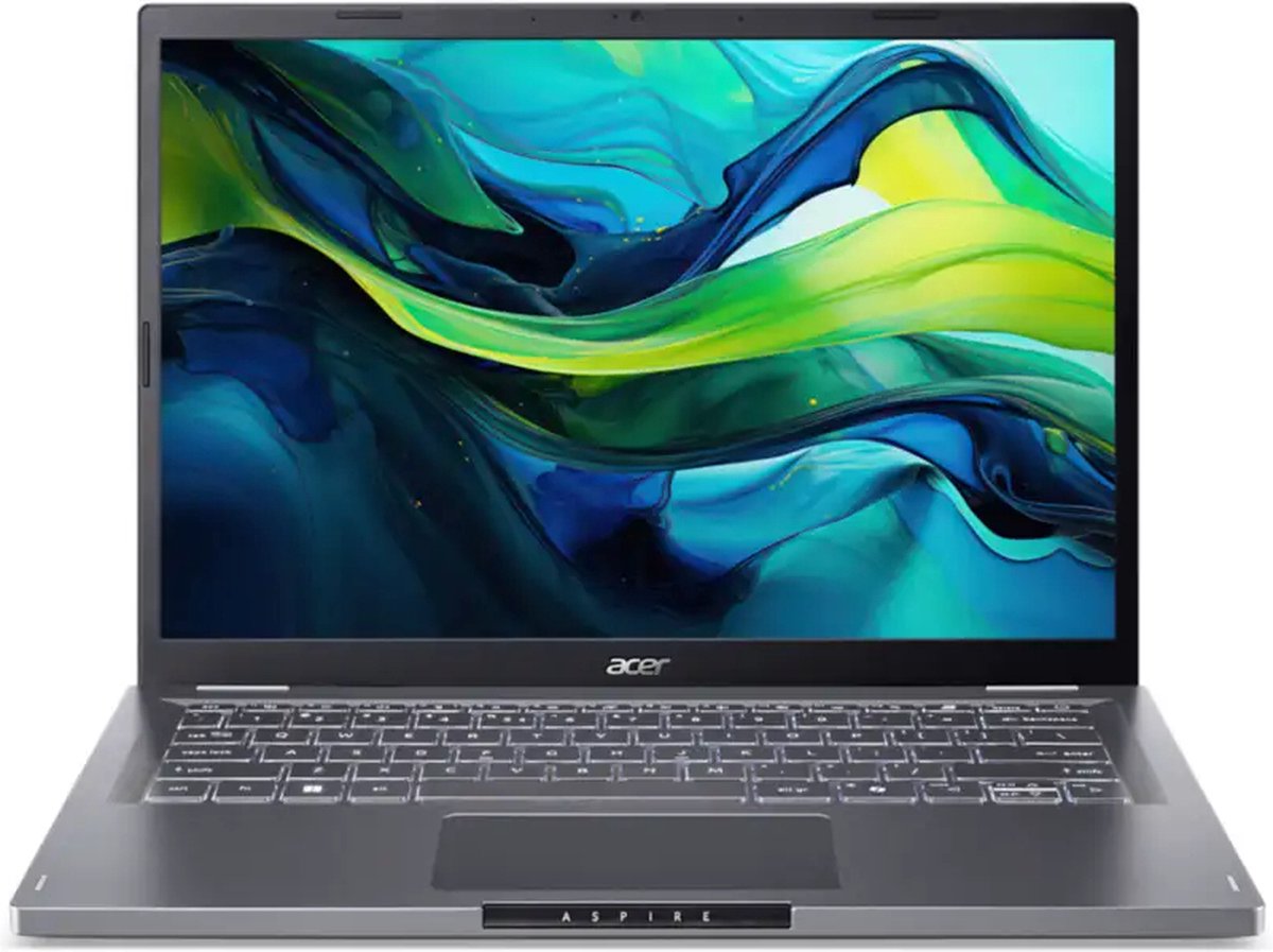 Aspire 14 A14-51M-51F4 - Laptop - 14 inch - Core 5 - 16GB - 512GB SSD - Verlicht toetsenbord - Grijs (4711121997365)