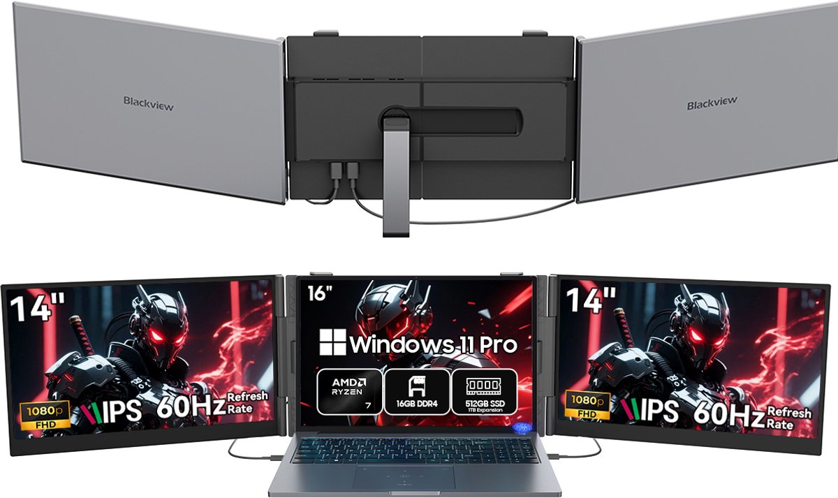 Blackview GamiBook8 Gaming Laptop (AMD Ryzen7 7735HS/16G/512G) + DCM6 14