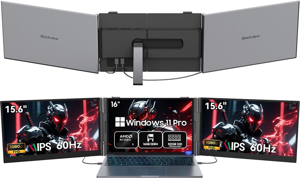 Blackview GamiBook8 Gaming Laptop (AMD Ryzen7 7735HS/16G/512G) + DCM8 15,3