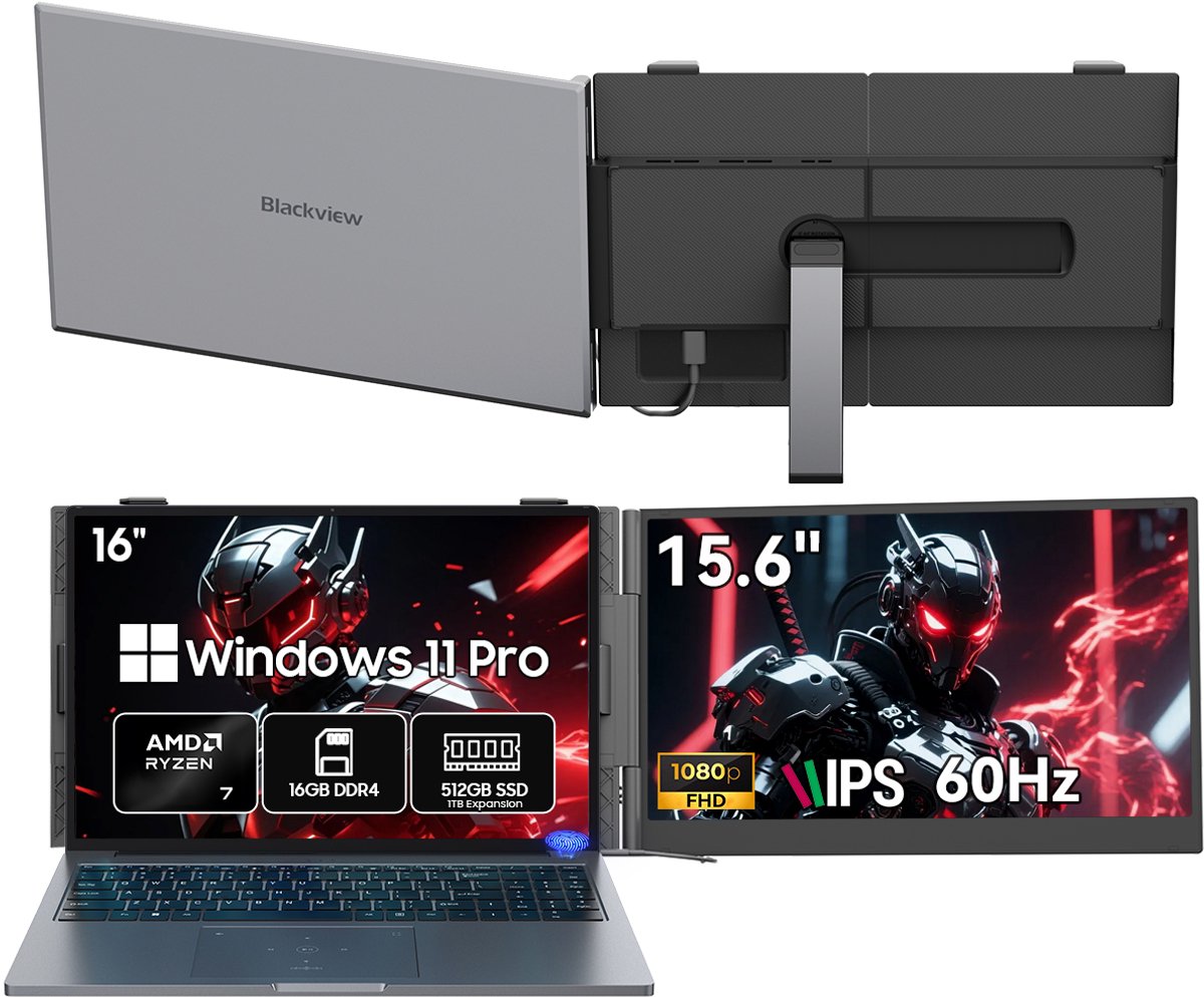 Blackview GamiBook8 Gaming Laptop (AMD Ryzen7 7735HS/16G/512G) + SCM8 15,3