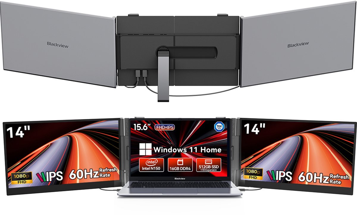 Blackview Hibook6-N150 Laptop (16G+512G) + DCM6 14