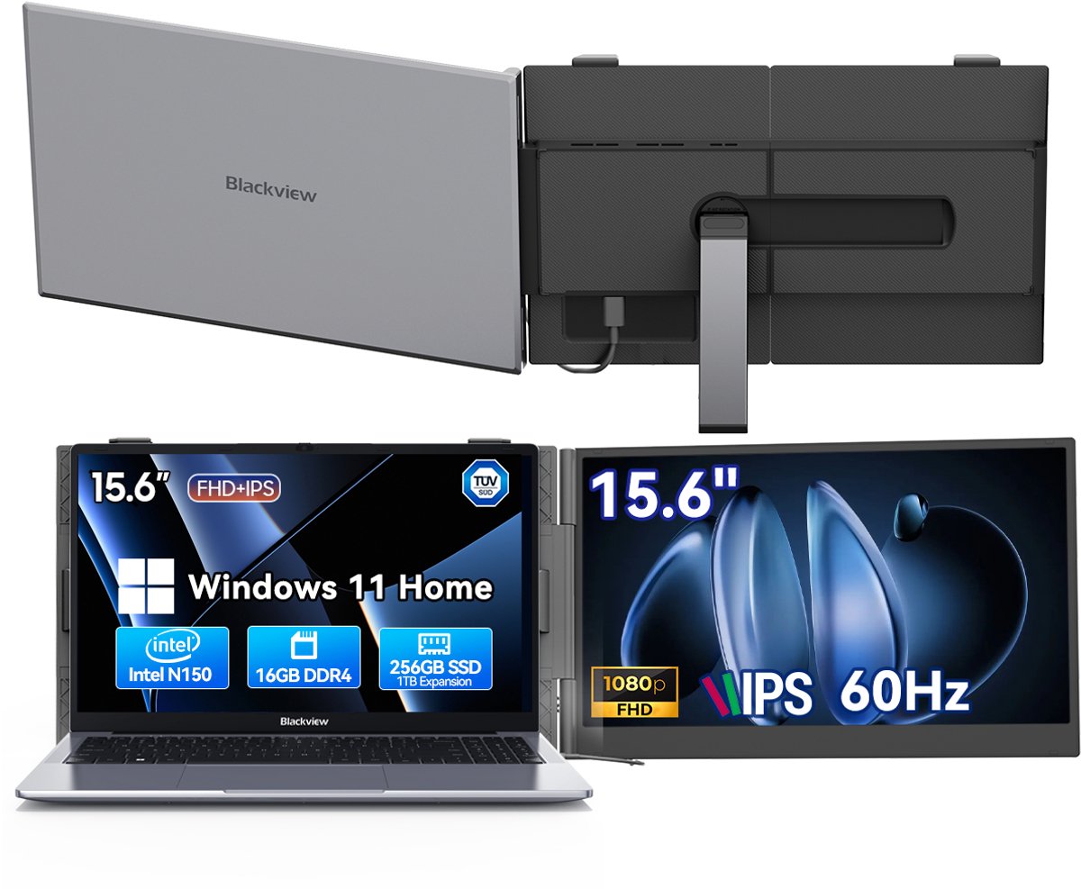 Blackview Hibook6-N150 Laptop (16G+512G) + SCM8 15,3