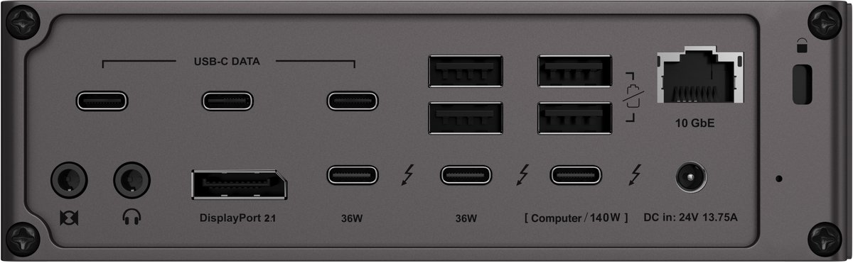 CalDigit TS5 Plus+ - Thunderbolt Station 5 Plus with 1m Thunderbolt 5 Cable (4711233241189)